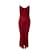 Christian Dior Maxi Dress in Red Silk  ref.403551