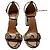 Sandales Sportmax effet serpent en cuir marron - vue 2