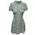 Alexa Chung Kleid mit Hibiskus-Print aus blauem Polyester