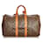 Louis Vuitton Brown Monogram Keepall 45 Leather Cloth  ref.403674
