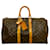 Louis Vuitton Brown Monogram Keepall 45 Leather Cloth  ref.403682