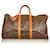 Louis Vuitton Brown Monogram Keepall 55 Leather Cloth  ref.403697