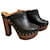 Chanel Clogs Brown Leather  ref.403889