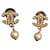 Chanel Aretes Gold hardware Metal  ref.403949