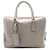 Prada briefcase in grey saffiano leather  ref.403965