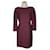 Diane Von Furstenberg DvF Sarita Flower Lace dress in burgundy Purple  ref.403995