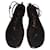 Yves Saint Laurent Sandals CASSANDRA Black Leather  ref.404466
