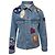 Jeansjacke mit Kenzo-Patch aus blauer Baumwolle