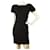Miu Miu Black Puff Sleeves Pleat Details Mini Dress size 40 It , Superb Viscose  ref.405100