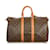 Louis Vuitton Brown Monogram Keepall Bandouliere 45 Leather Cloth  ref.405497