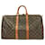 Louis Vuitton Brown-Monogramm-Keepall 45 Braun Leder Leinwand  ref.405510