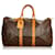 Louis Vuitton Brown Monogram Keepall 45 Leather Cloth  ref.405537