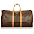Louis Vuitton Brown Monogram Keepall 55 Leather Cloth  ref.405556