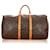 Louis Vuitton Brown Monogram Keepall 55 Marrone Pelle Tela  ref.405572