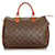 Louis Vuitton Brown Monogram Speedy 30 Leather Cloth  ref.405587