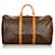Louis Vuitton Brown Monogram Keepall 50 Leather Cloth  ref.405634