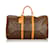Louis Vuitton Brown Monogram Keepall 55 Leather Cloth  ref.405746
