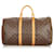 Louis Vuitton Brown Monogram Keepall 50 Leather Cloth  ref.405768