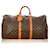 Louis Vuitton Brown Monogram Keepall 55 Marrone Pelle Tela  ref.405773