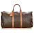 Louis Vuitton Brown-Monogramm Keepall Bandouliere 50 Braun Leder Leinwand  ref.405812