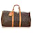 Louis Vuitton Brown-Monogramm-Keepall 50 Braun Leder Leinwand  ref.405823