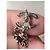 Chanel CC A19B Orecchini SHW Fiocco di Neve Argento - vista 3