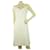 Moschino Jeans Broderie branco na altura do joelho sem mangas tamanho do minivestido de verão 44 Algodão  ref.406703