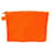 Bolso de mano Hermès Naranja Lienzo  ref.406725