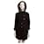 Burberry Brit Duffle-coat à capuche avec doublure à carreaux nova Laine Noir  ref.407092