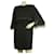 Autre Marque Dimitris Petrou vestido preto com minissaia de penas e miçangas  ref.407207