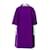 Christian Dior DIOR Purple coat Silk Wool  ref.407760