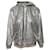 Robert Rodriguez Pailletten-Kapuzenpullover aus silberfarbenem Polyester Metallisch