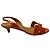 Birkin Hermès Hermes Ottomane Slingback Kitten Heels aus orangefarbenem Leder
