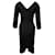 Alexander McQueen Midi Dress in Black Wool  ref.407799