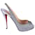 Christian Louboutin No Prive 120 Heels in Silver Leather Silvery  ref.407826