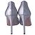 Gianvito Rossi Décolleté in Plexi Laser in Vernice Argento Metallico - vista 11