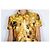Autre Marque Naeem Khan Kleid mit Sonnenblumen. Gelb - Ansicht 3