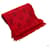 Bufanda de lana roja Logomania de Louis Vuitton Seda Paño  ref.407916