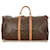Louis Vuitton Keepall Monogram Brown 55 Cuir Toile Marron  ref.407967