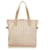 Chanel Brown New Travel Line Nylon Tote Bag Beige Leather Pony-style calfskin Cloth  ref.408000