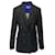 Victoria Beckham Double-Breasted Fitted Blazer in Grey Wool Black  ref.408183