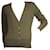Joop! Brown 100% Merino Wool Knit Short Six Buttons Cardigan Cardi sz 38  ref.408215