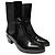 Bottines Chanel en Vernis Noir - vue 2