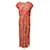 Melissa Odabash Delilah - Robe longue à imprimé palmier en viscose corail Fibre de cellulose Orange  ref.408415