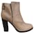 Chloé p boots 39,5 Beige Grey Leather  ref.409218