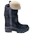 Brunello Cucinelli Ankle Boots in Black Calfskin Leather with Shearling Lining Pony-style calfskin  ref.409278