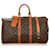 Louis Vuitton Brown Monogram Keepall Bandouliere 45 Leather Cloth  ref.409353