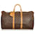 Louis Vuitton Brown-Monogramm Keepall Bandouliere 55 Braun Leder Leinwand  ref.409500