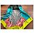 Kenzo Chaqueta Kimono de Lana Gris y Rosa Multicolor - vista 3