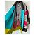 Kenzo Chaqueta Kimono de Lana Gris y Rosa Multicolor - vista 8